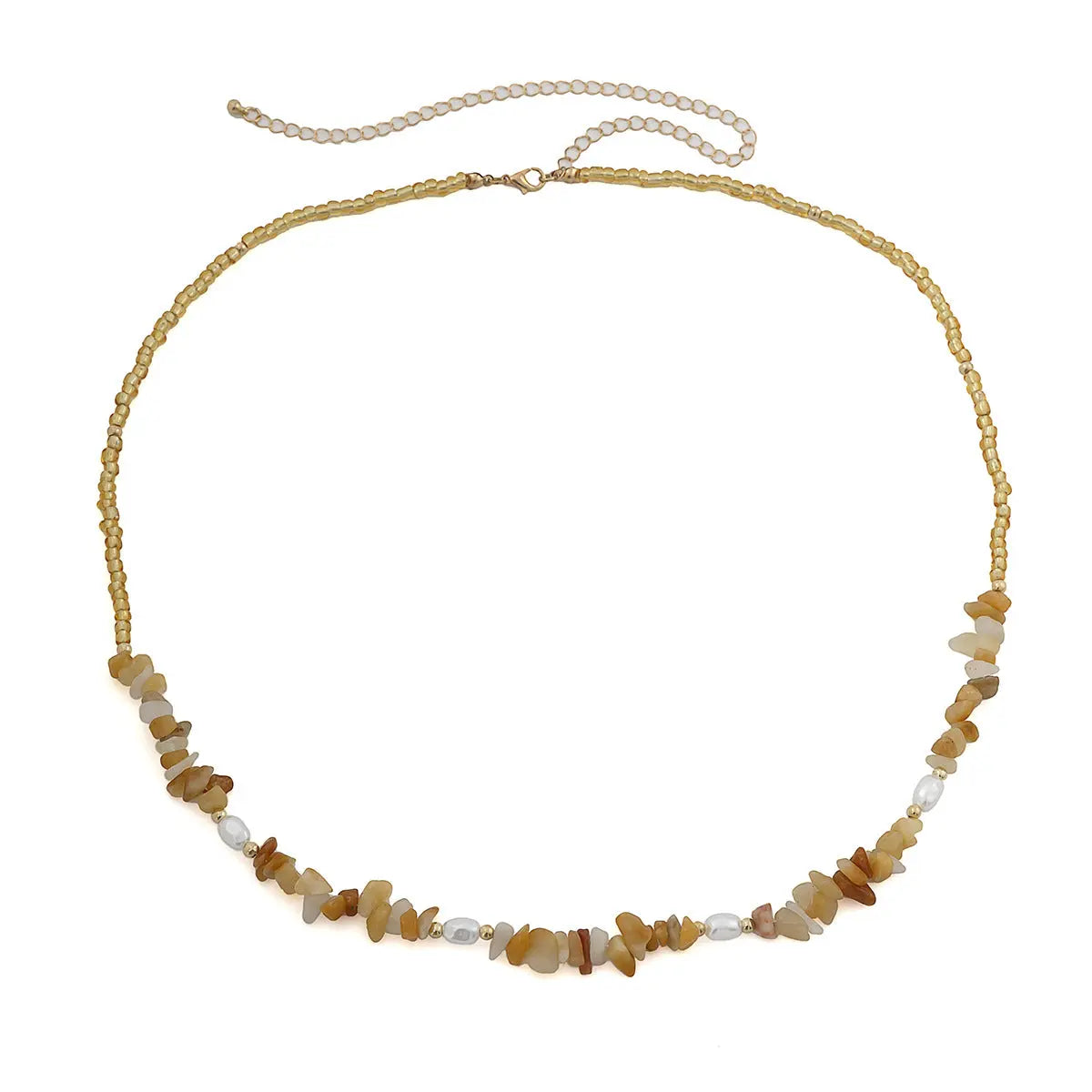 Chaîne de taille de plage en perles imitation gravier et perles eprolo