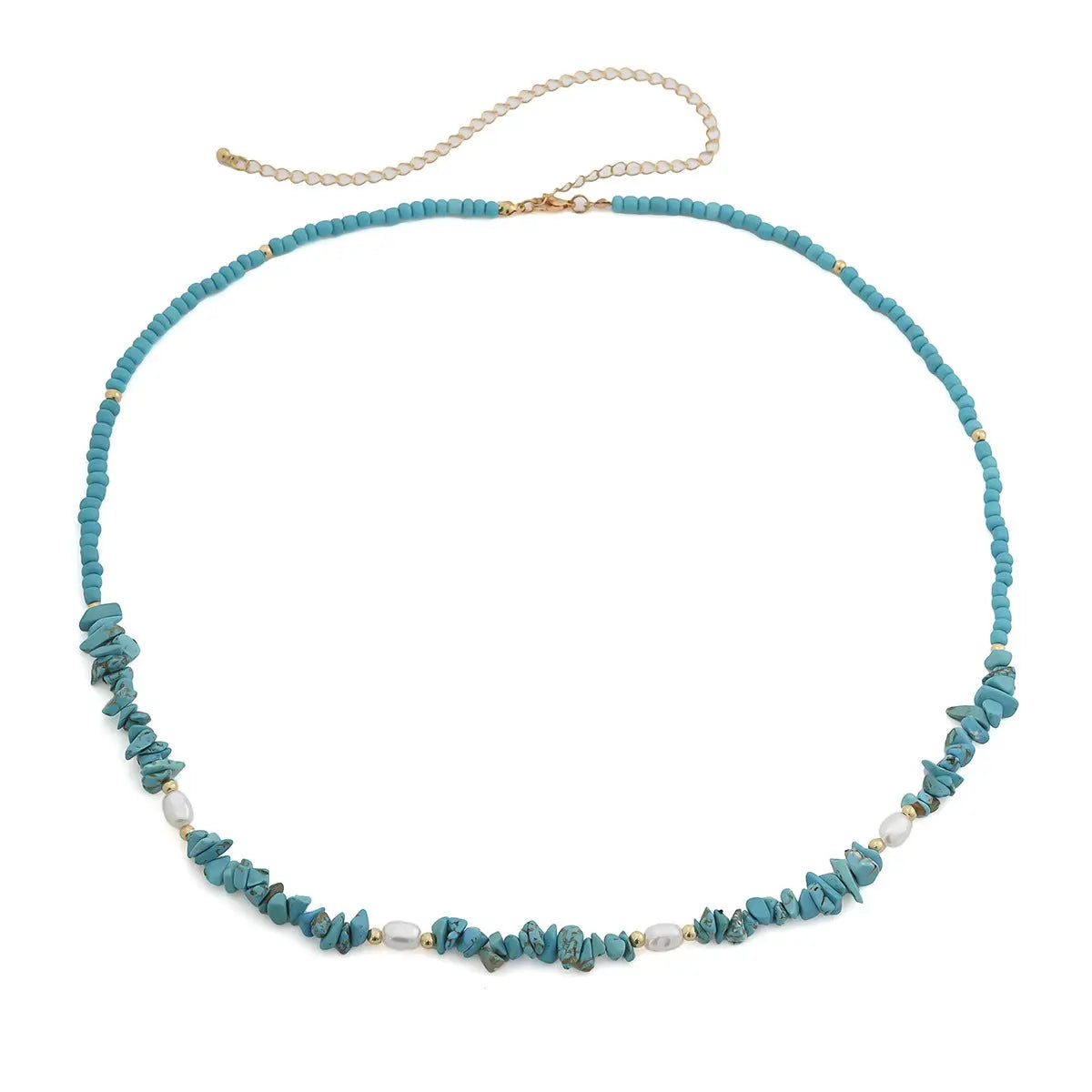 Chaîne de taille de plage en perles imitation gravier et perles eprolo