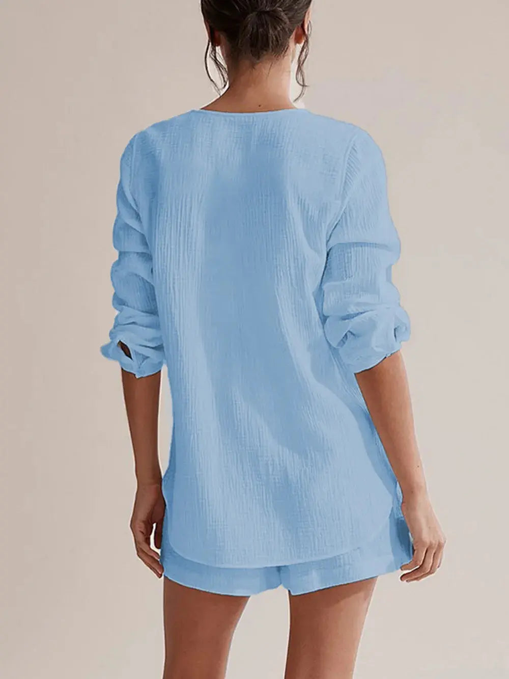 Ensemble chemise et short en gaze de pur coton eprolo