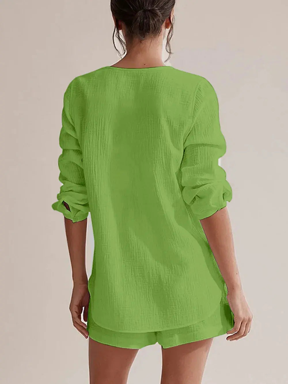 Ensemble chemise et short en gaze de pur coton eprolo