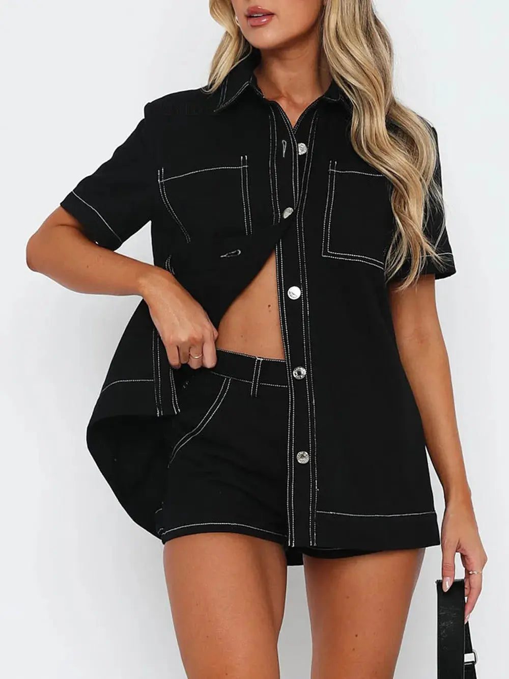 Ensemble deux pièces chemise longue et short eprolo