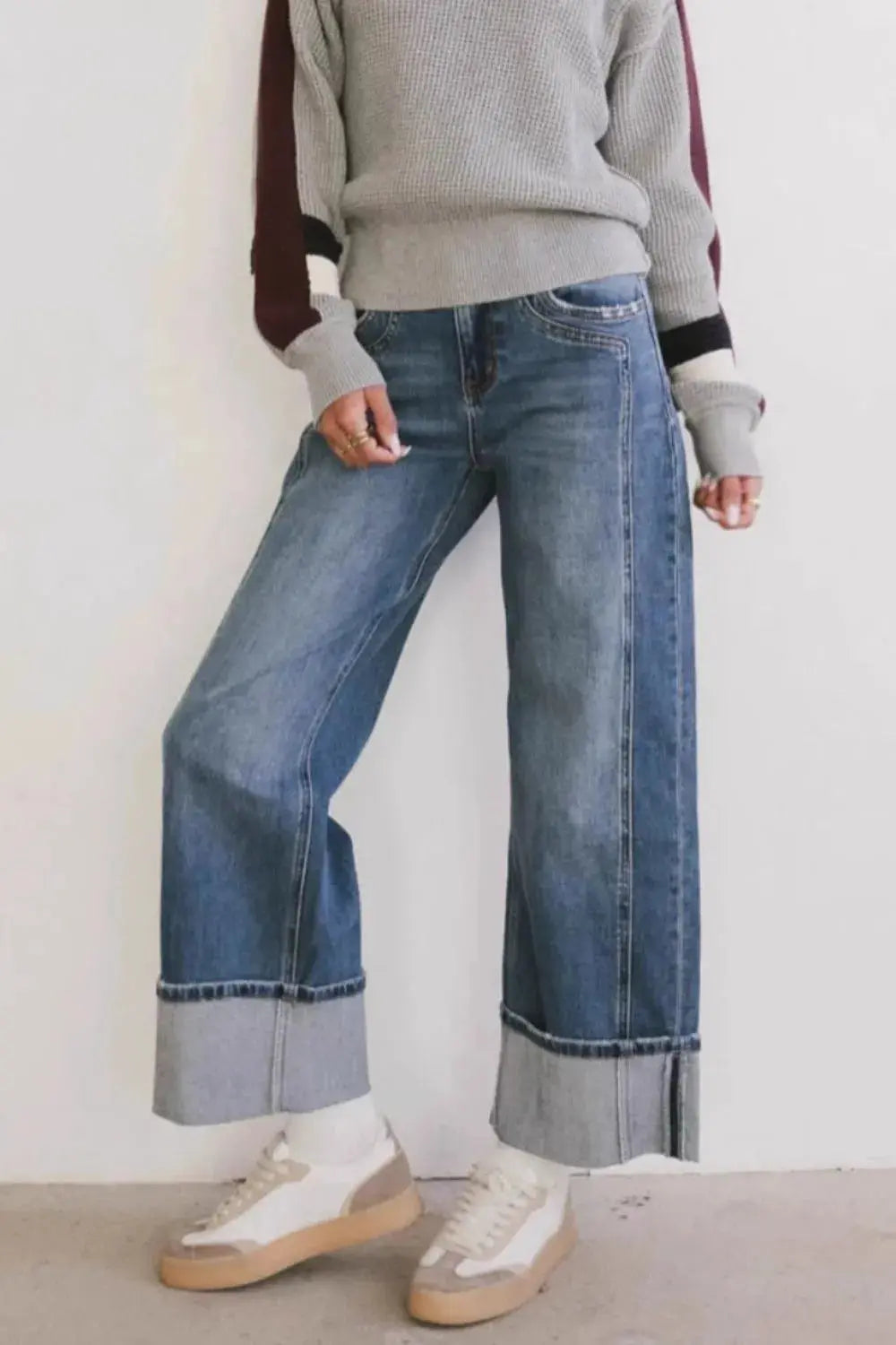Pantalon en jean droit avec poches eprolo