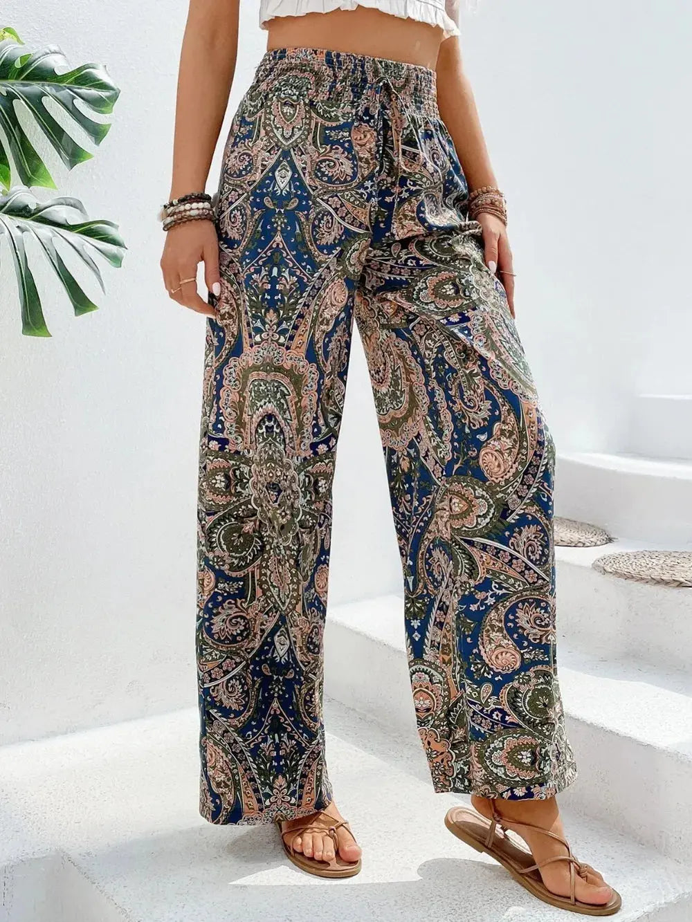 Pantalon large imprimé eprolo