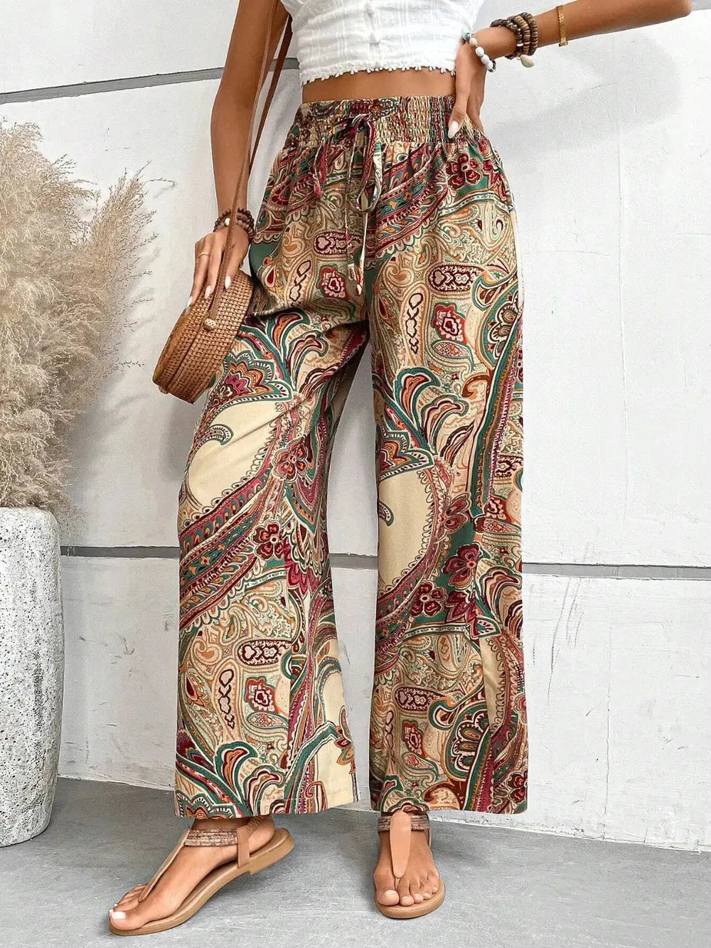 Pantalon large imprimé eprolo
