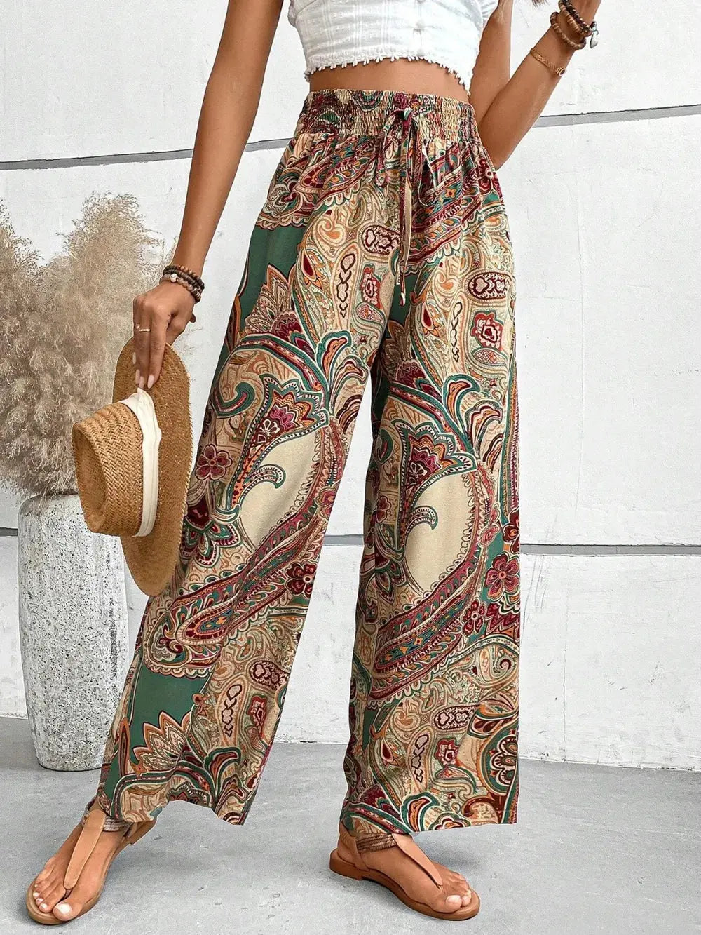 Pantalon large imprimé eprolo
