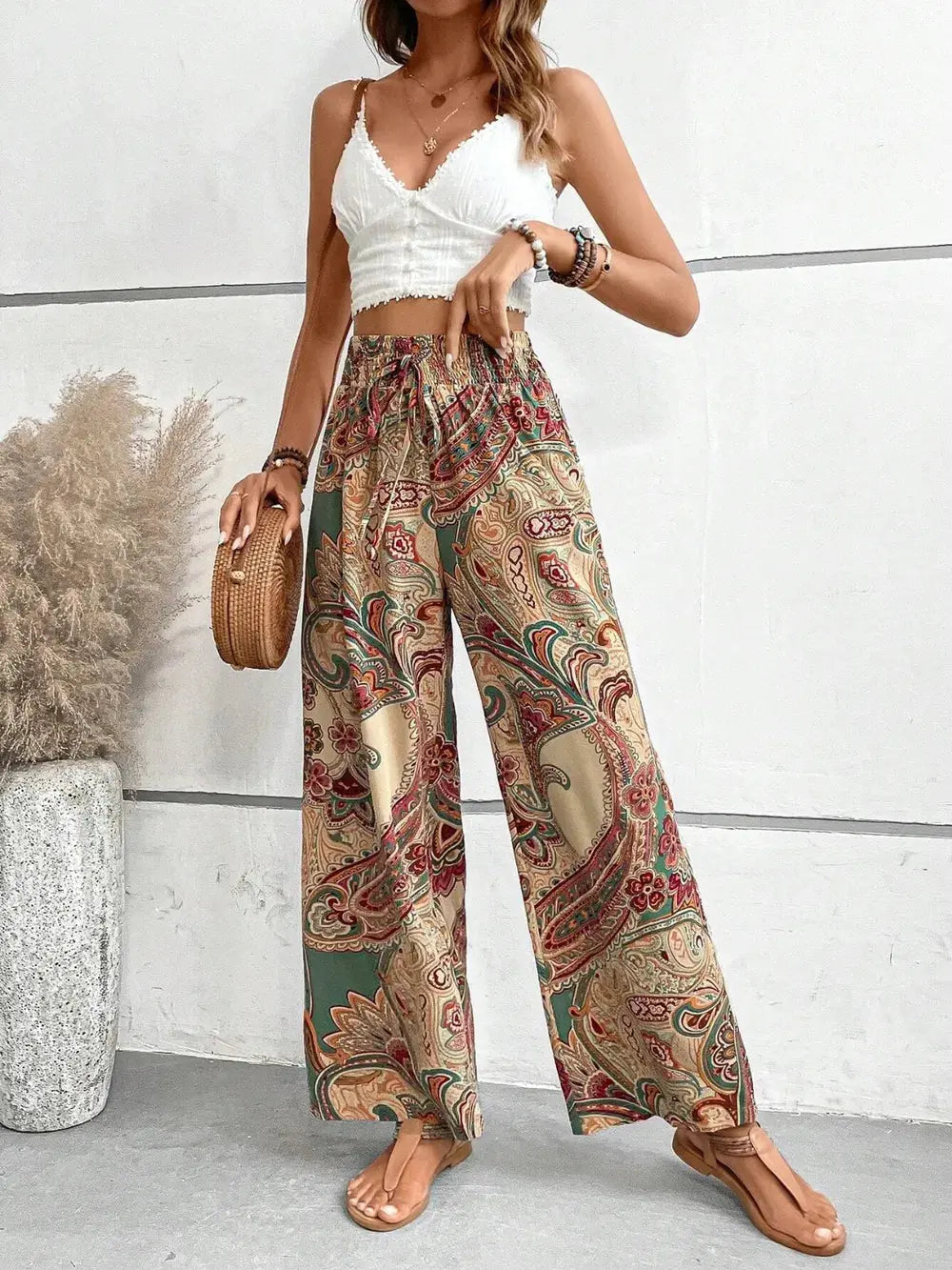 Pantalon large imprimé eprolo
