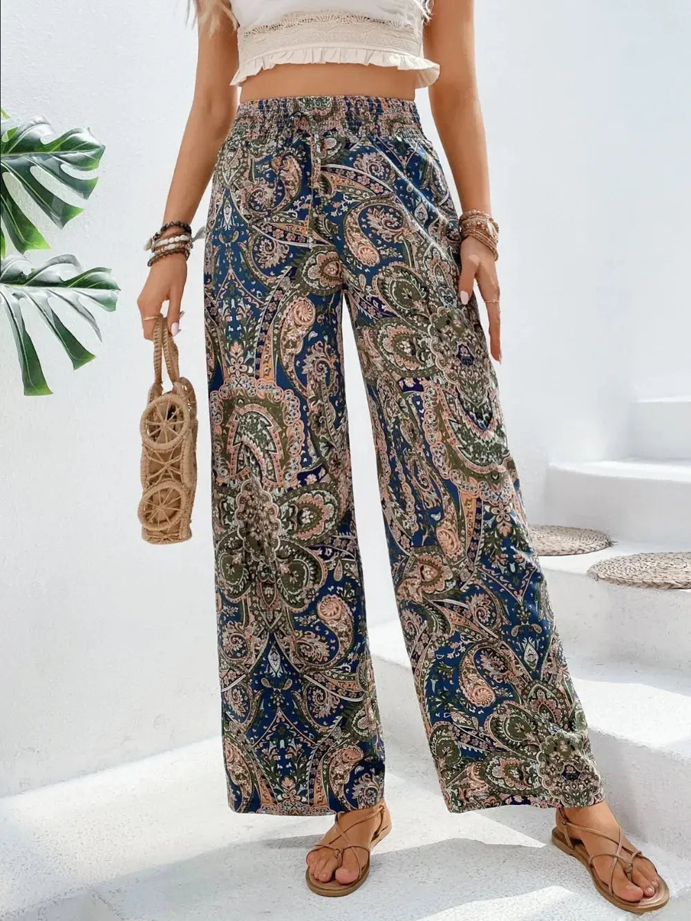 Pantalon large imprimé eprolo