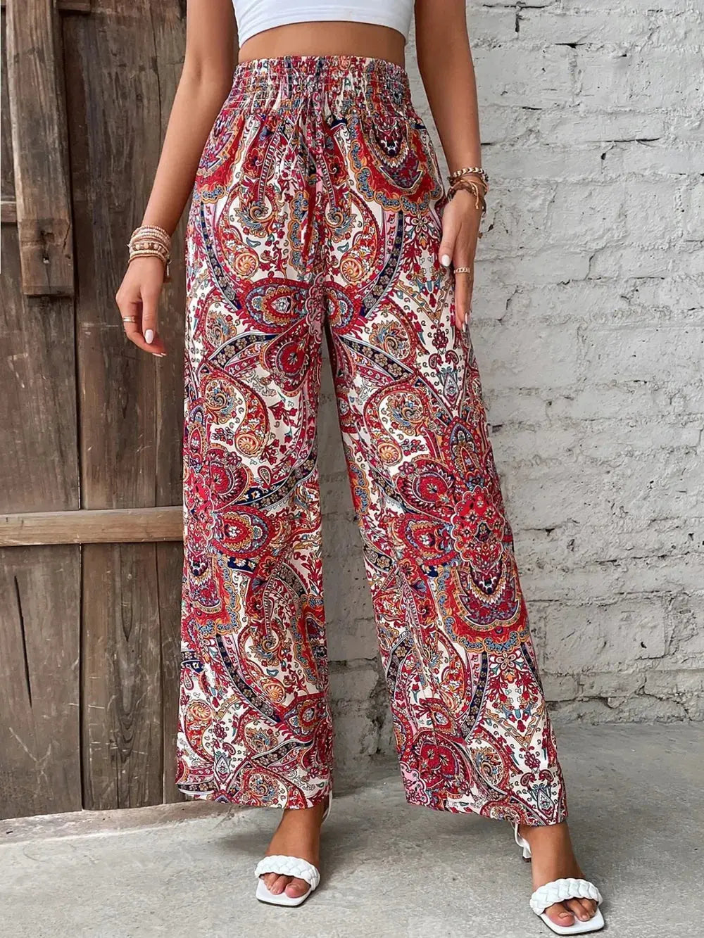 Pantalon large imprimé eprolo