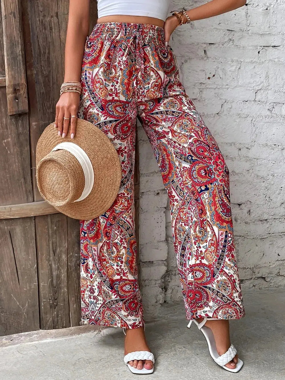 Pantalon large imprimé eprolo