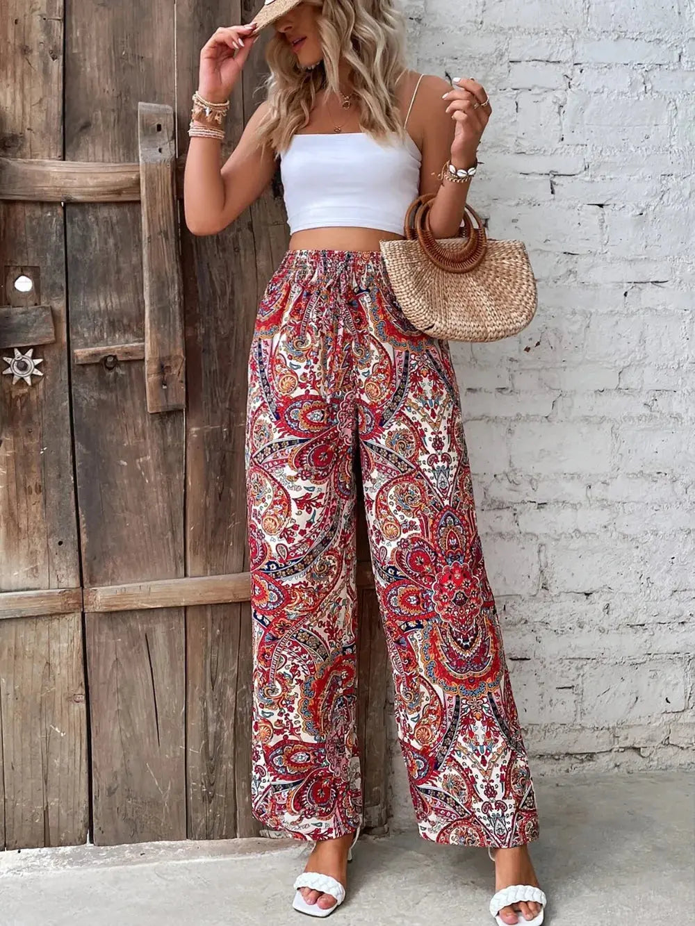 Pantalon large imprimé eprolo
