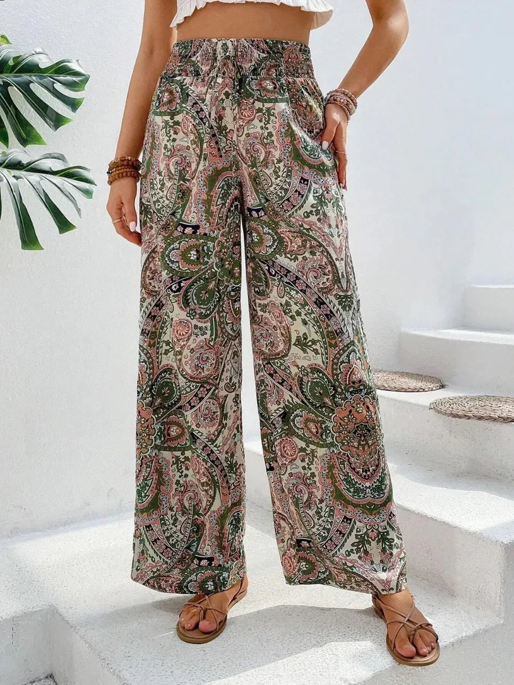 Pantalon large imprimé eprolo