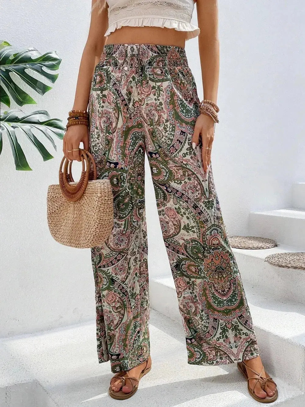 Pantalon large imprimé eprolo