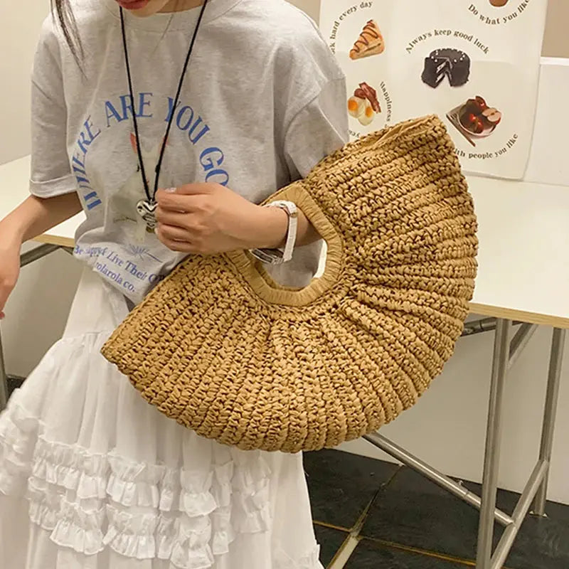 Sac tissé d'été, sac à main de plage eprolo