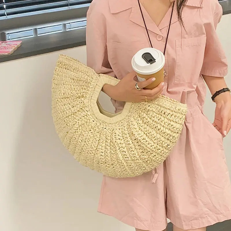 Sac tissé d'été, sac à main de plage eprolo