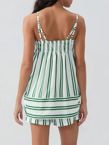 Ensemble caraco et short à col carré smocké eprolo
