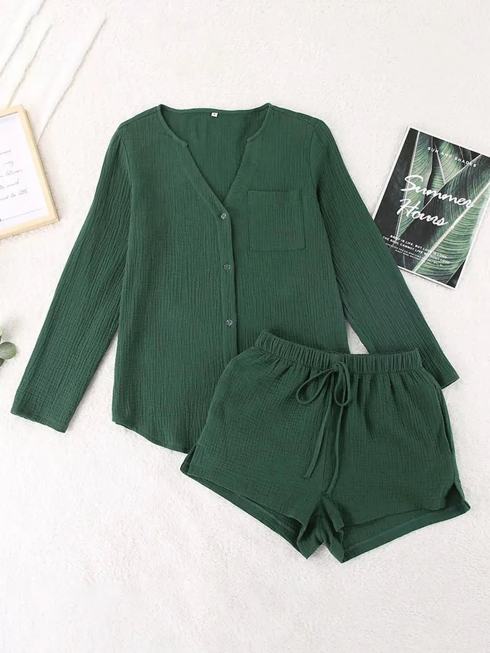 Ensemble chemise et short en gaze de pur coton eprolo