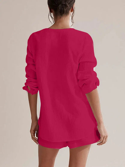 Ensemble chemise et short en gaze de pur coton eprolo