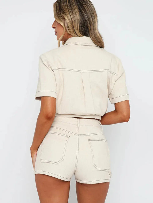 Ensemble deux pièces chemise longue et short eprolo