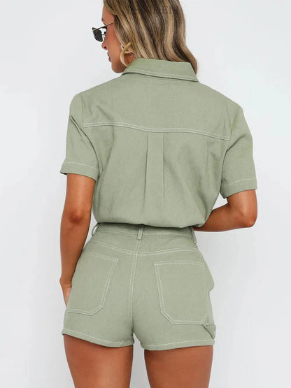 Ensemble deux pièces chemise longue et short eprolo