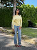 Haut Carla, one shoulder jaune