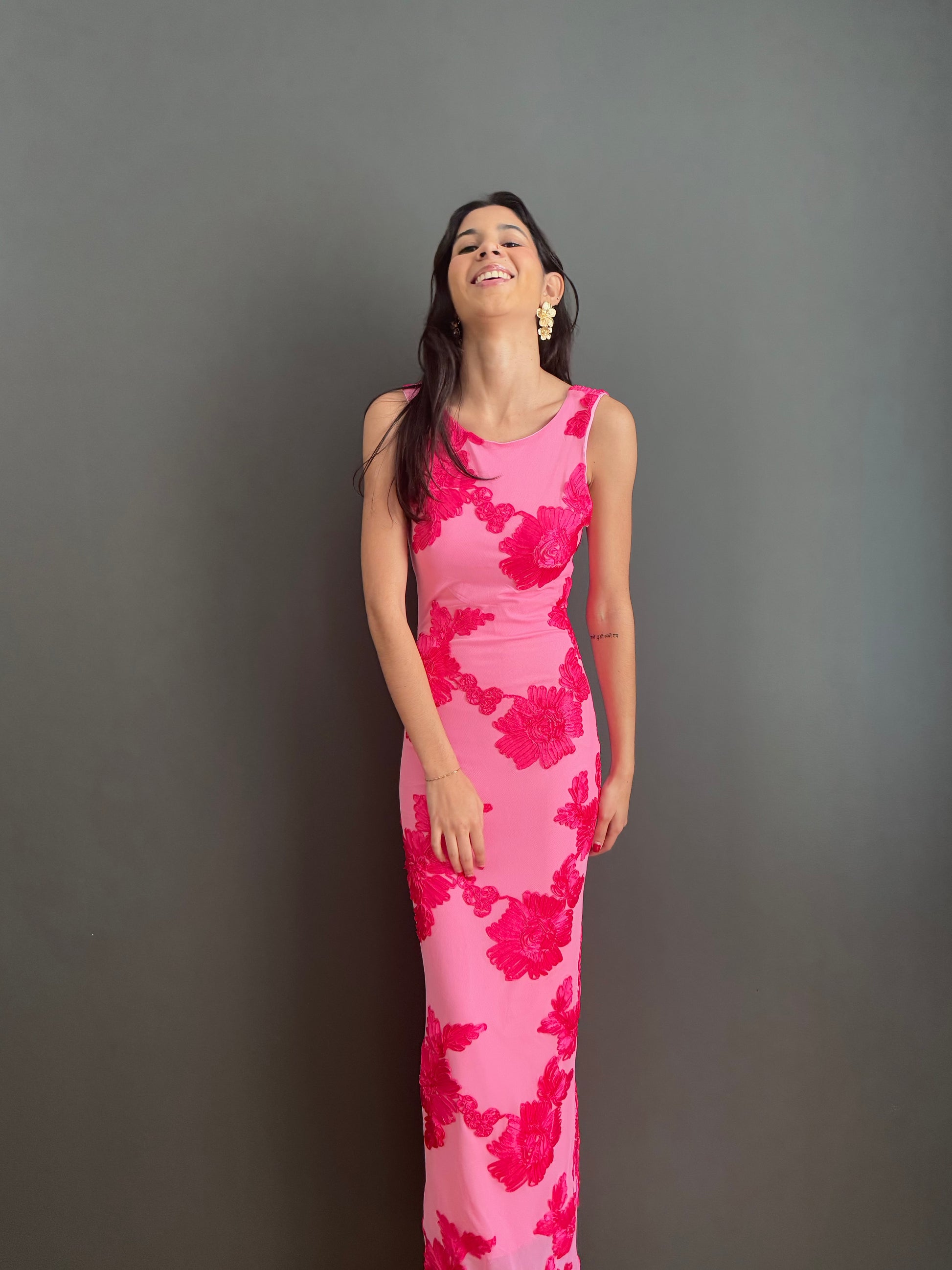 La robe Lucia - robe longue élégante et fleurie eprolo