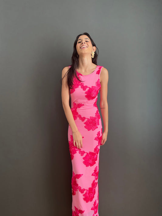 La robe Lucia - robe longue élégante et fleurie eprolo