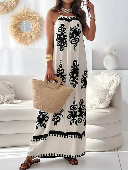 La robe Samia - robe longue à motifs eprolo