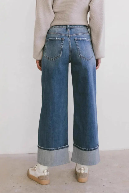Pantalon en jean droit avec poches eprolo