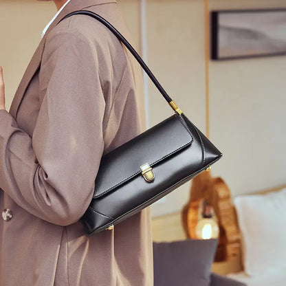 Petit sac baguette en cuir véritable eprolo