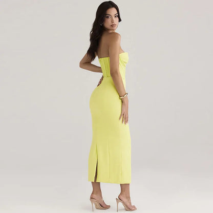 Robe longue Lina, bustier, moulante eprolo
