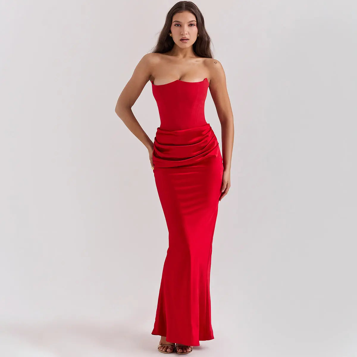 Robe longue Yeléna, bustier eprolo