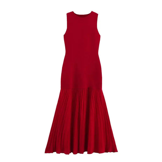 Robe longue sans manches en tricot eprolo