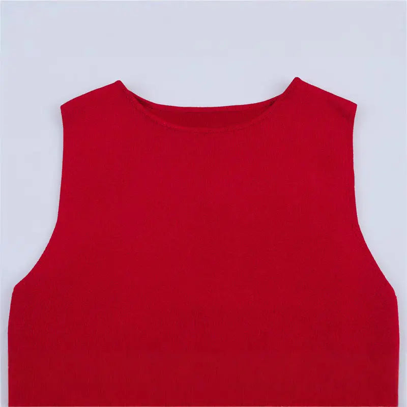 Robe longue sans manches en tricot eprolo