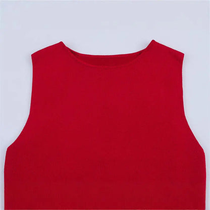 Robe longue sans manches en tricot eprolo