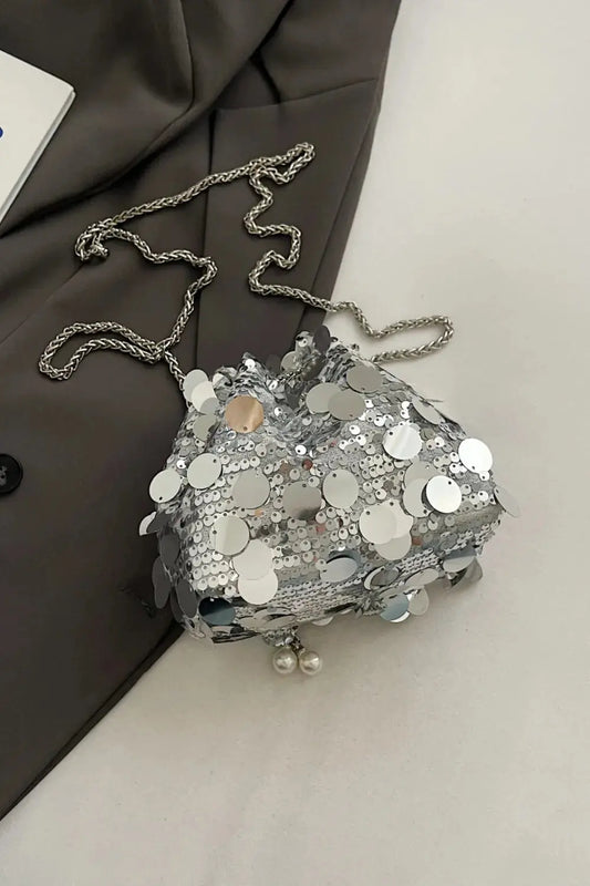 Sac bandoulière à paillettes avec cordon de serrage eprolo