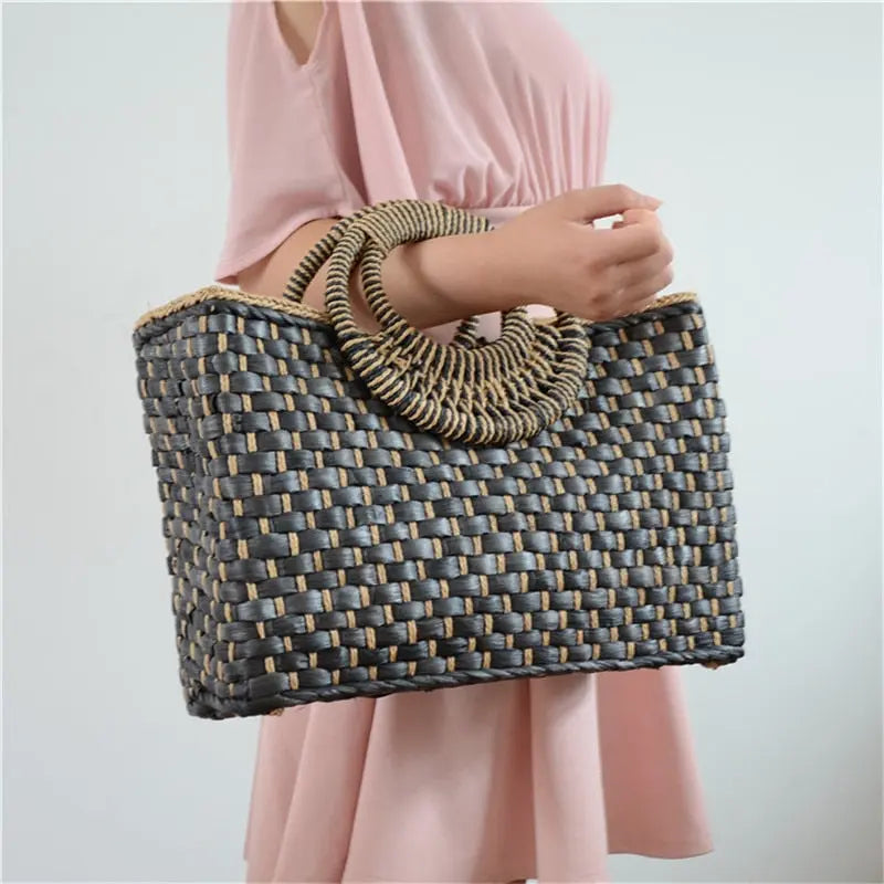 Sac de plage, tissé à la main, boucle papillon eprolo