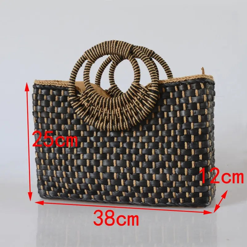 Sac de plage, tissé à la main, boucle papillon eprolo