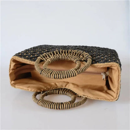 Sac de plage, tissé à la main, boucle papillon eprolo
