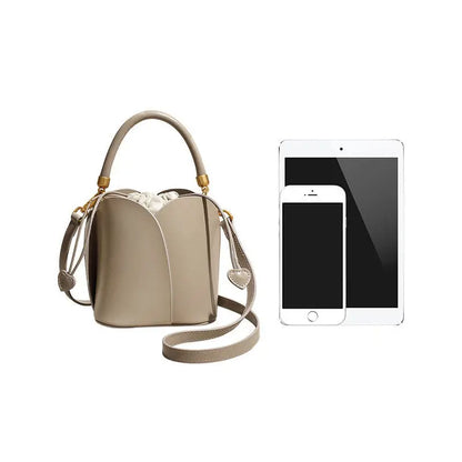 Sac seau en cuir véritable eprolo