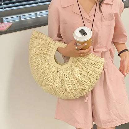 Sac tissé d'été, sac à main de plage eprolo