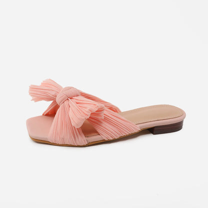 Sandales plate avec noeud eprolo
