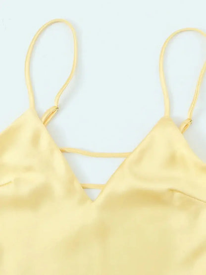 La robe Soléa - Robe longue lumineuse et satinée - LUMIAH