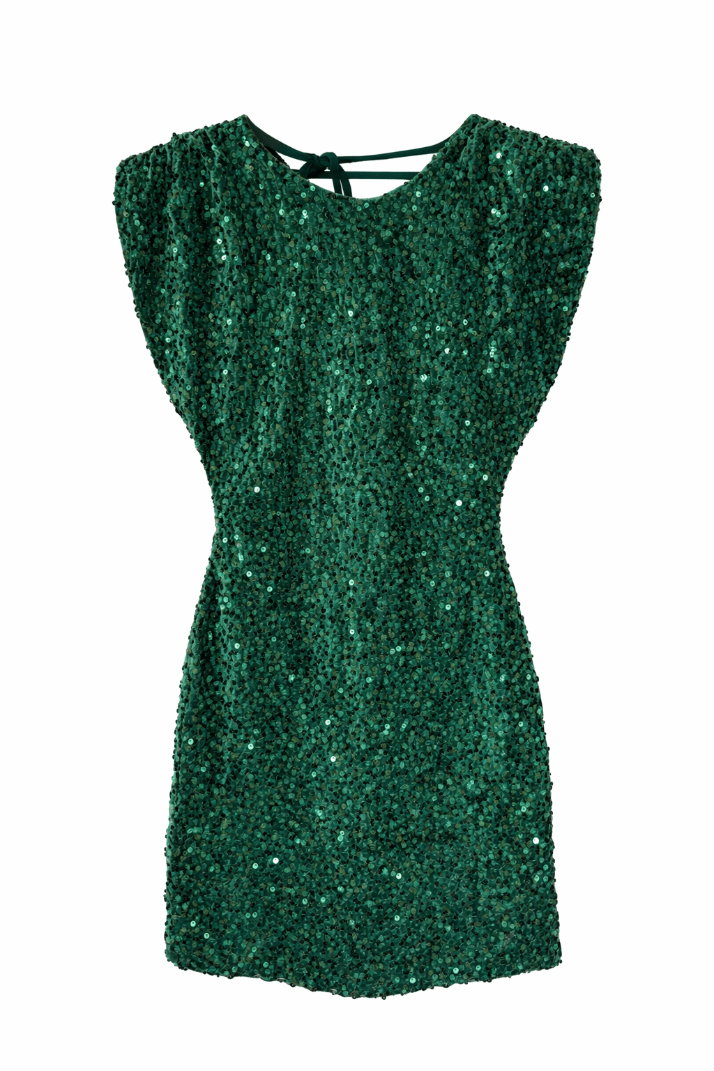 Robe courte Lucia en velours pailleté