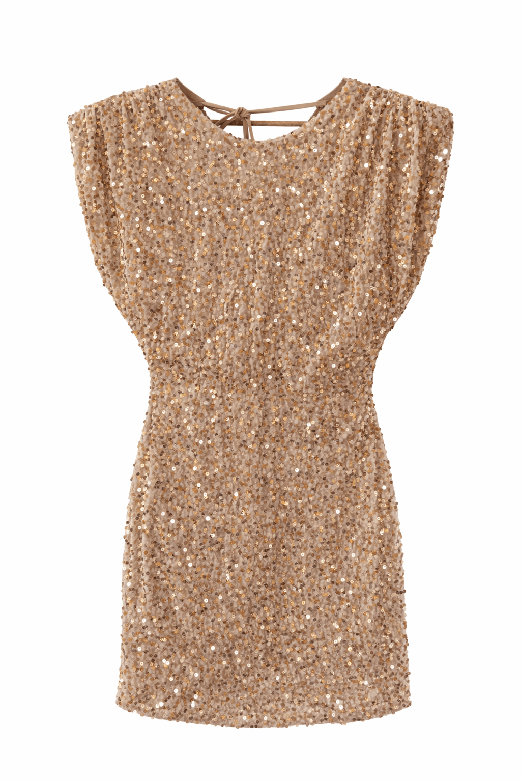 Robe courte Lucia en velours pailleté